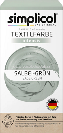 Simplicol Textilfarbe intensiv Salbei Grün, 1 St