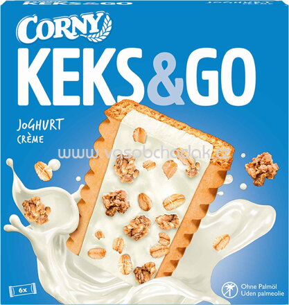 Corny Keks & Go Joghurt, 6x25g, 150g
