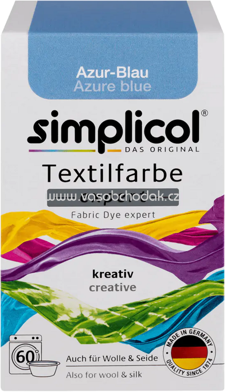 Simplicol Textilfarbe expert Azur-Blau, 1 St