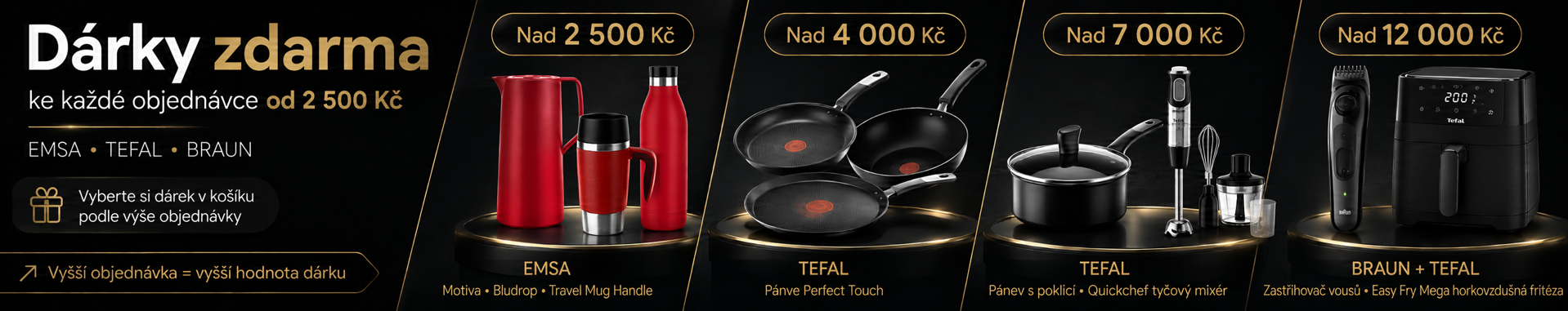 Dárky k objednávce nad 2500,- ZDARMA