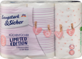 Saugstark&Sicher Küchentücher Design, 3-lagig, 3x100 Blatt, 3 Rollen