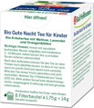 Bad Heilbrunner Bio Gute Nacht Tee für Kinder, 8 Beutel