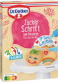 Dr.Oetker Zucker Schrift 4 Farben, 100g