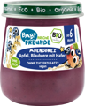 Freche Freunde Abendbrei Apfel, Blaubeere mit Hafer, ab dem 6. Monat, 120g