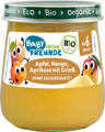 Freche Freunde Apfel, Mango, Aprikose mit Grieß, ab dem 6. Monat, 120g
