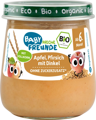 Freche Freunde Apfel, Pfirsich mit Dinkel, ab dem 6. Monat, 120g