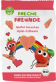 Freche Freunde Kindersnack Waffel-Herzchen Apfel-Erdbeere, ab 1 Jahr, 25g