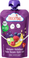 FruchtBar Quetschbeutel Himbeere, Heidelbeere, Traube, Banane, Apfel, Hafer, ab 6. Monat, 100g