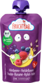 FruchtBar Quetschie Himbeere, Heidelbeere, Traube, Banane, Apfel, Hafer, ab 6. Monat, 100g