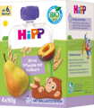 Hipp Quetschie Birne, Pflaume mit Vollkorn, ab dem 6. Monat, 4x90g, 360g