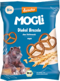 MOGLi Dinkel Brezeln ohne Aufstreusalz, ab 3 Jahren, 50g