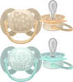 PHILIPS AVENT Schnuller ultra soft, forest friends Silikon, creme/mint, 0-6 Monate, 2 St