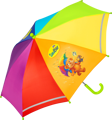 SauBär Kinderschirm mit Reflektor, Regenbogen, 1 St