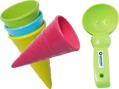 Spielstabil Sandspielzeug Eis-Duo, 5tlg, 1 St