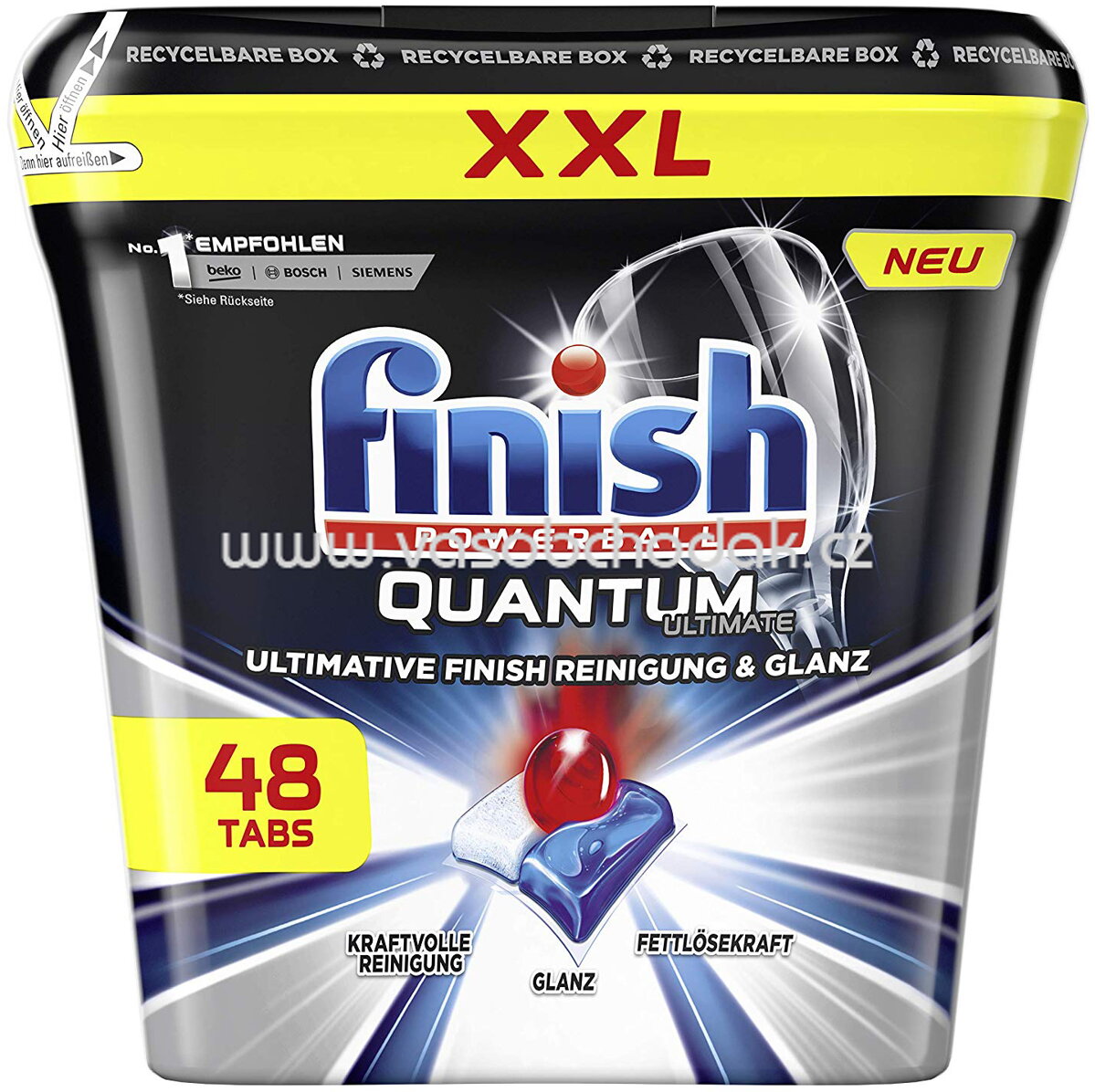 finish xxl spulmaschinentabs quantum ultimate 45 st