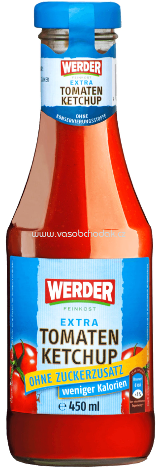 Werder Feinkost Tomatenketchup Ohne Zuckerzusatz 450ml