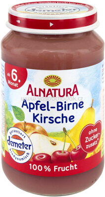 Alnatura Apfel Birne Kirsche, ab 6. Monat, 190g