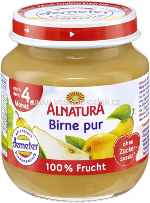 Alnatura Birne pur, nach dem 4. Monat, 125g