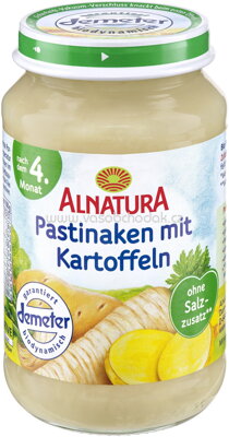 Alnatura Pastinaken mit Kartoffeln, nach dem 4. Monat, 190g