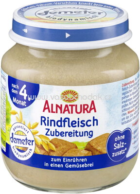Alnatura Rindfleisch-Zubereitung, nach dem 4. Monat, 125g