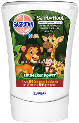 Sagrotan Kids No-Touch Nachfüller Entdecker Power Aloe Vera, 250 ml
