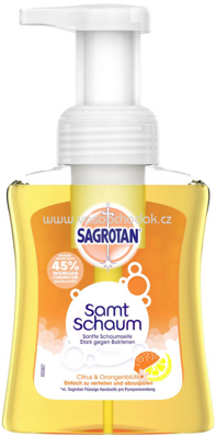 Sagrotan Samt-Schaum Handwaschschaum Citrus & Orangenblüte, 250 ml