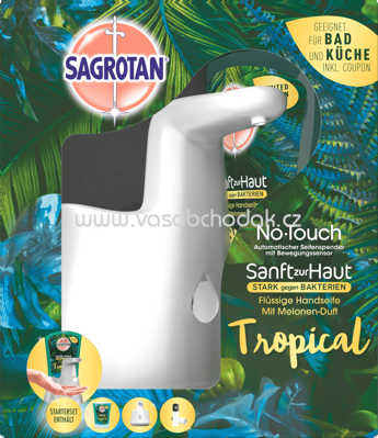 Sagrotan No Touch Gerät + Nachfüller Tropical mit Melonen Duft, 1 St