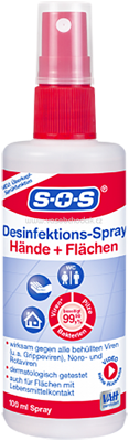 SOS Desinfektionsspray Hände & Flächen, 100 ml