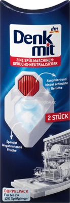 Denkmit  Spülmaschinen-Deo 2in1 Geruchs-Neutralisierer, 2 St