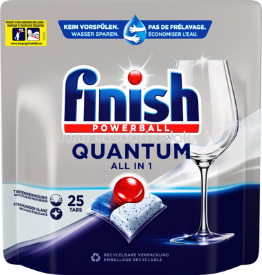 Finish Spülmaschinen Tabs Quantum All in 1, 25 - 88 St
