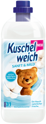 Kuschelweich Weichspüler Sanft & Mild, 31 Wl, 1l