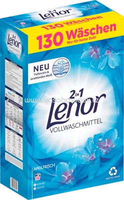 Lenor Universal Pulver 2in1 Aprilfrisch, 8,45 kg, 130 Wl