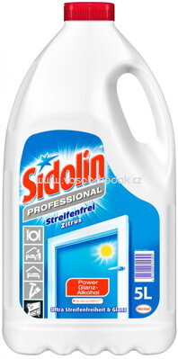 Sidolin Professional Glasreiniger Zitrus, 5l