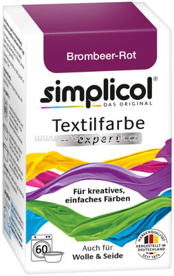 Simplicol Textilfarbe expert Brombeer-Rot, 1 St
