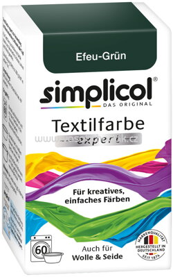 Simplicol Textilfarbe expert Efeu-Grün, 1 St