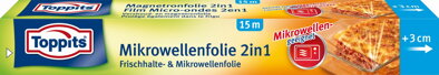 Toppits Mikrowellenfolie Frischlate 2in1, 15 m