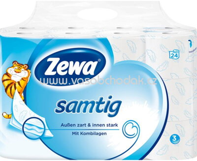 Zewa Toilettenpapier samtig 3lg, 24x140Bl, 3360 Bl