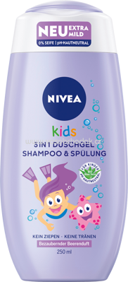 NIVEA Kids 3in1 Duschgel & Shampoo Beerenduft, 250 ml