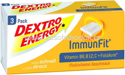 Dextro Energy Traubenzucker ImmunFit Multivitamin, 3x8 St, 138g