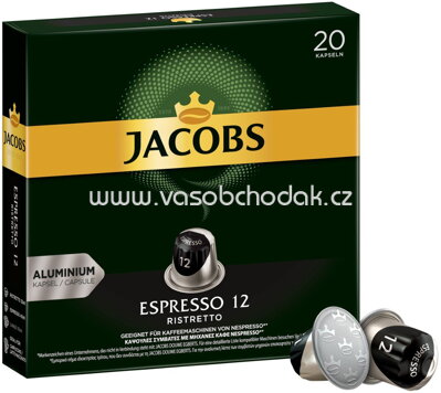 Jacobs Kaffeekapseln Espresso 12 Ristretto, 20 St