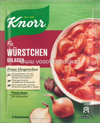Knorr Fix Fleischgerichte Würstchen Gulasch, 1 St