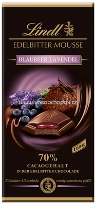 Lindt Edelbitter Mousse Blaubeer Lavendel, 150g