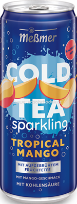 Meßmer Cold Tea Sparkling Tropical Mango, 330 ml