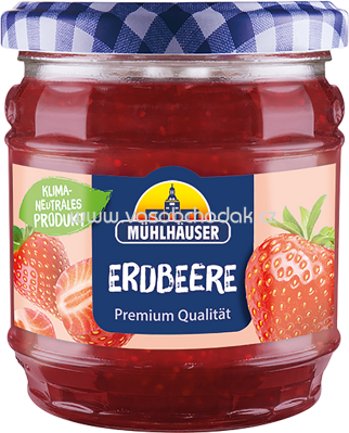 Mühlhäuser Konfitüre Erdbeere, 450g