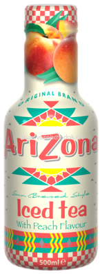 AriZona Ice Tea Peach, 500 ml a 1,5 l