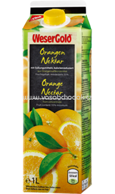 Weser Gold Orangen Nectar 1l