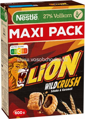Nestlé Maxi Pack Lion Wild Crush Karamell & Schoko, 600g