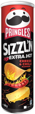 Pringles Sizzl'n Extra Hot Cheese & Chilli, 180g
