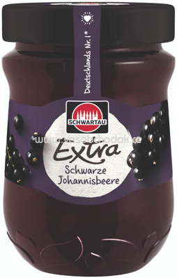 Schwartau Extra Konfitüre Schwarze Johannisbeere, 340g