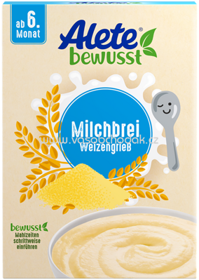 Alete Milchbrei Weizengrieß, ab 6. Monat, 400g
